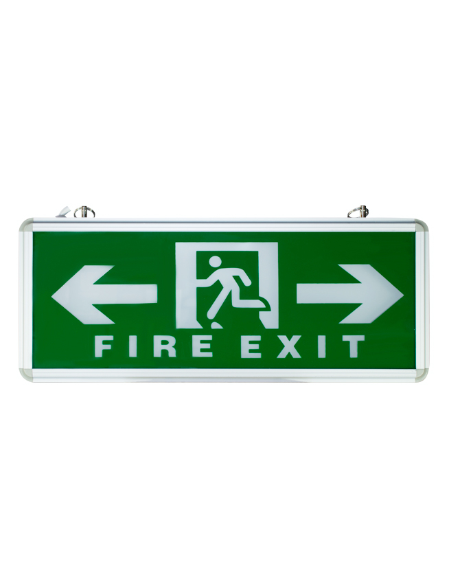 Ecoshift, LED Exit Sign (Glass, Single Face, Left/Right)
