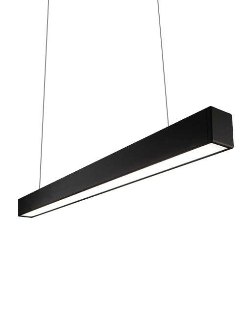 LED Pendant Light (Black, Hanging Linear Light) from Ecoshift