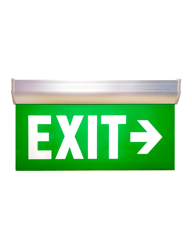 LED Exit Light Single Face Right Exit Hanging Fire Exit Sign Philippines