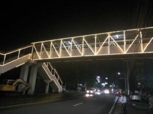 Ecoshift's LED Rope Lights Project - Footbridge in the Philippines