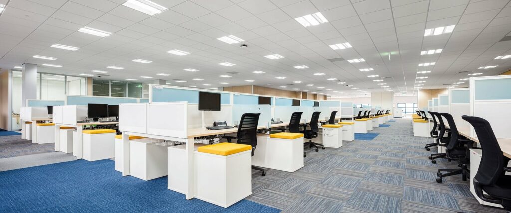 Ecoshift’s lighting project – LED ceiling lights in the Sun Life Philippines office space