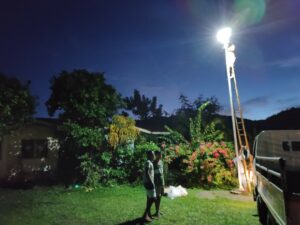 Ecoshift’s lighting project – solar road lights for Brgy. Cabinuangan in New Bataan, Davao