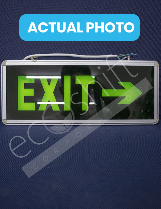 LED Exit Sign (Single Face, Right Exit) from Ecoshift