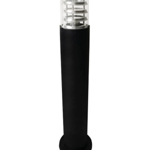 LED bollard light, flat head, durable black finish