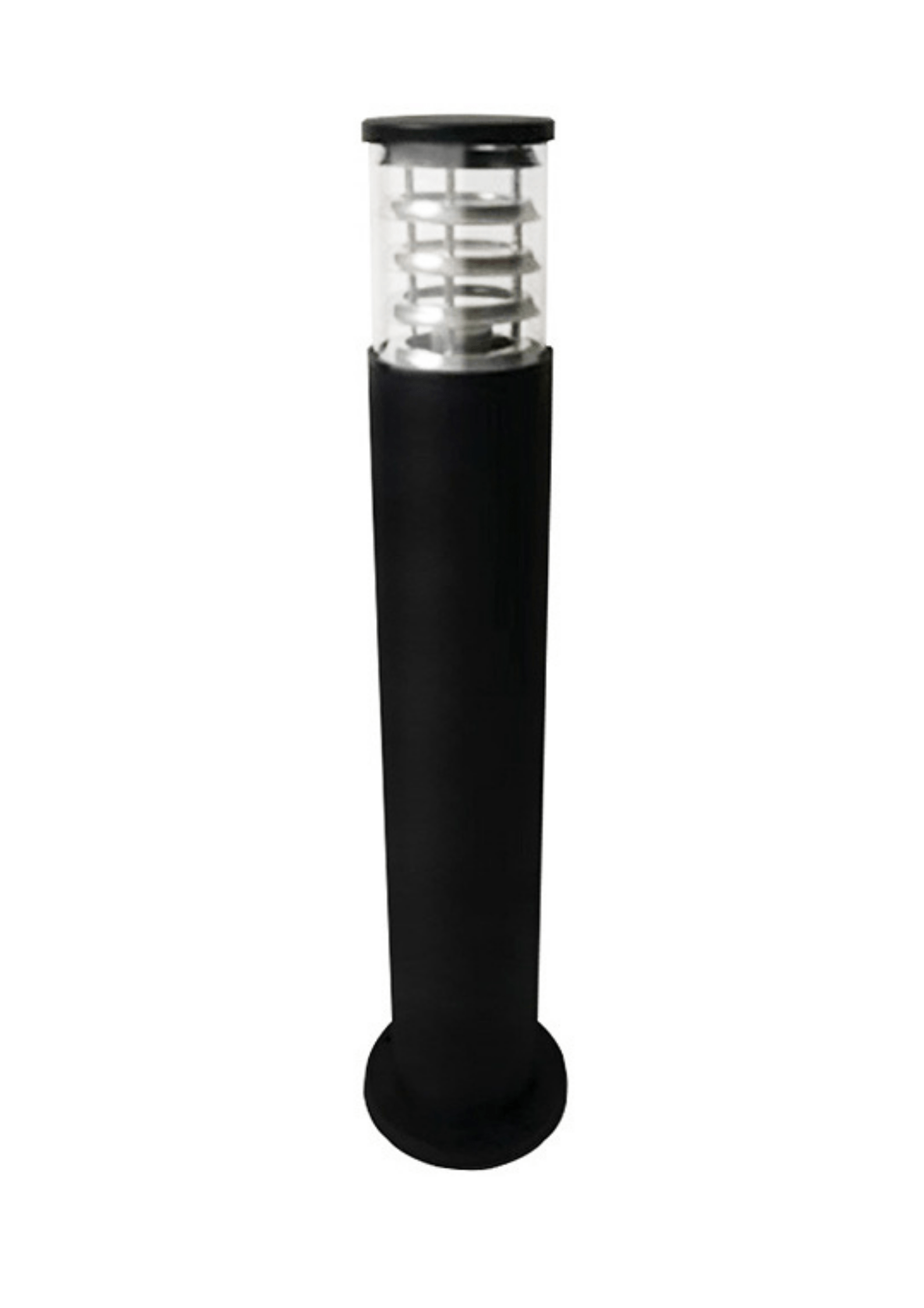 LED bollard light, flat head, durable black finish