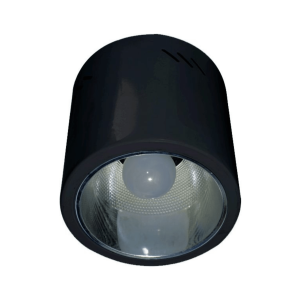 Surface Downlight – Economy Black 6″