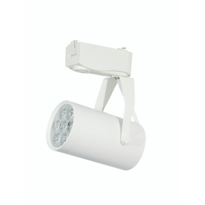 LED track light, 7W, warm-white, white, round – modern indoor lighting.
