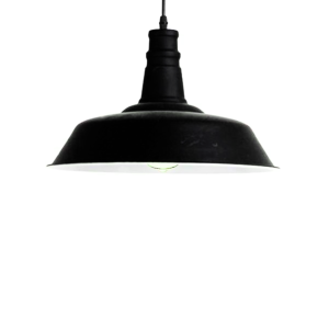 Pendant housing, vintage dome, black – classic and stylish lighting fixture.
