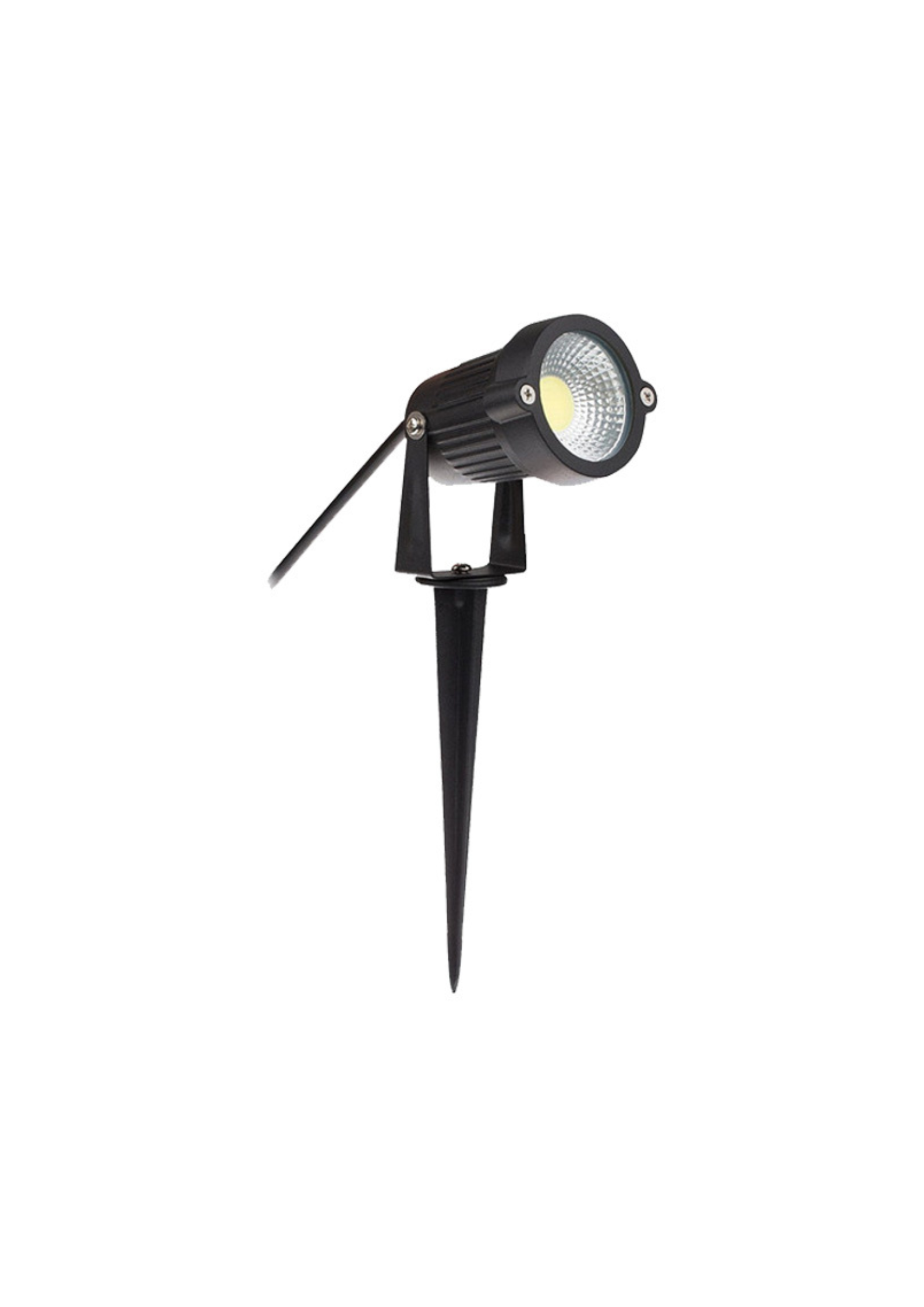 LED garden lamp, 7W, warm-white, COB type, with stake – outdoor landscape lighting.