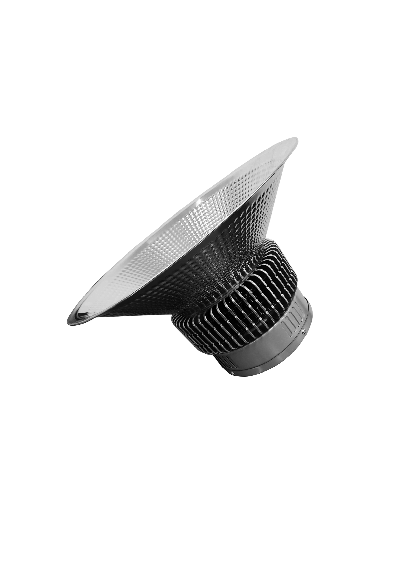 Economy LED highbay light, 100W, daylight – efficient warehouse lighting.