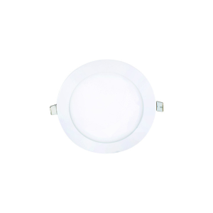 LED panel light, round, recessed, 12W, daylight – modern indoor lighting.