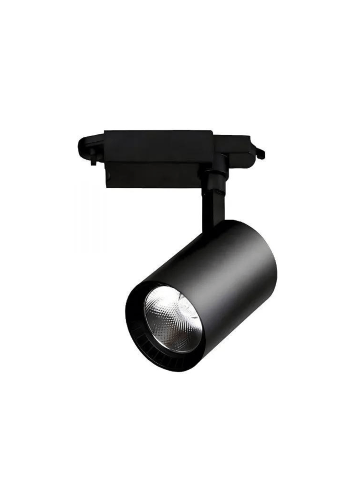 LED Track Light Economy COB Type Black Round 15W Daylight