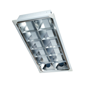 Recessed louver type housing, 2X2FT, 12X24″ – modern ceiling lighting fixture.