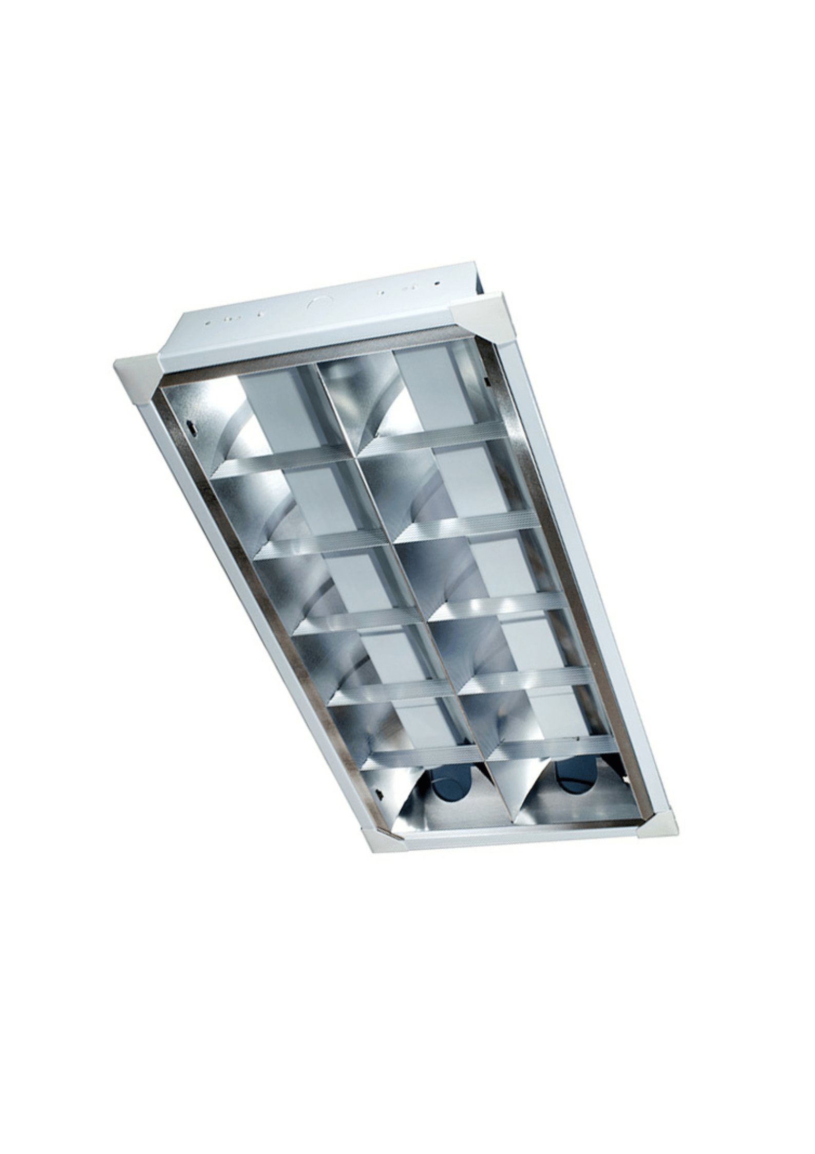 Recessed louver type housing, 2X2FT, 12X24″ – modern ceiling lighting fixture.