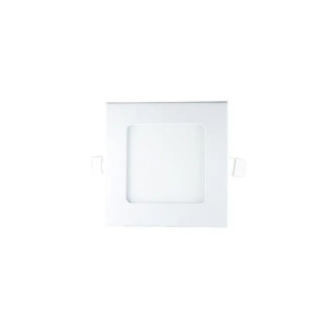 LED panel light, square, 6W, warm-white – modern indoor lighting.