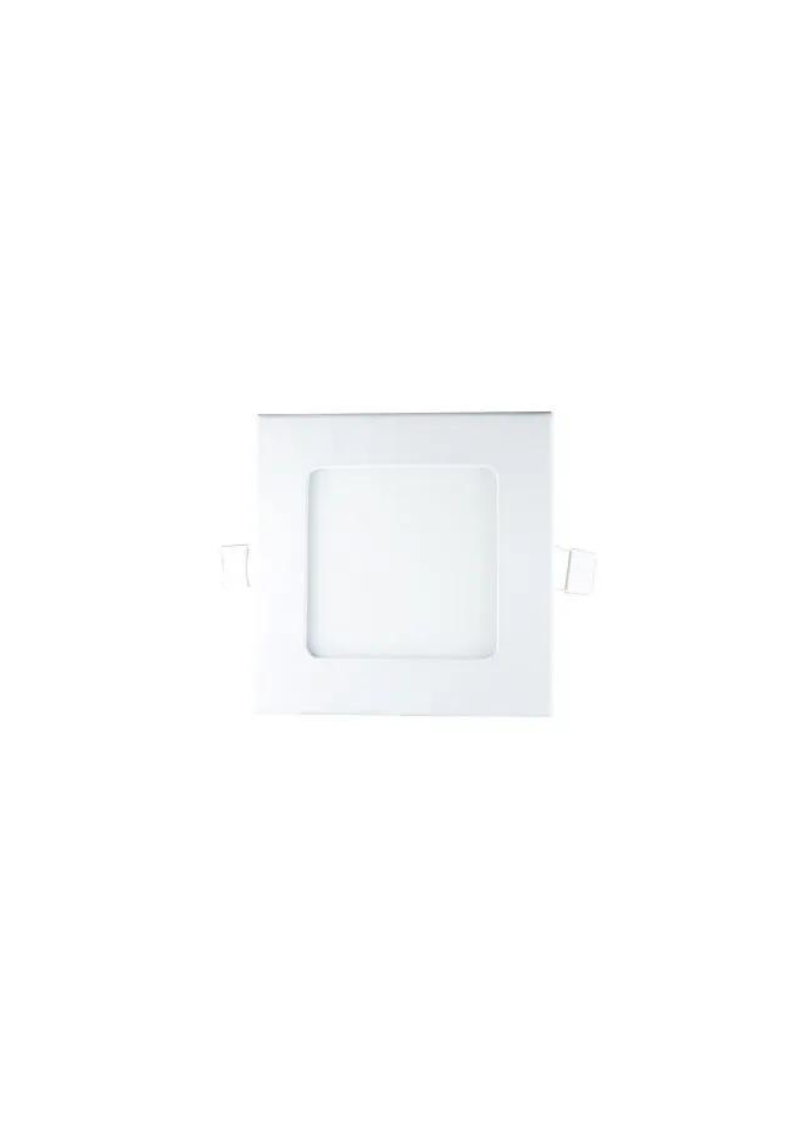LED panel light, square, 6W, warm-white – modern indoor lighting.