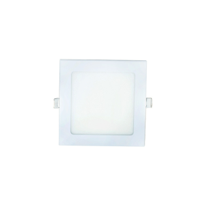 LED panel light, square, 12W, daylight – energy-efficient indoor lighting.