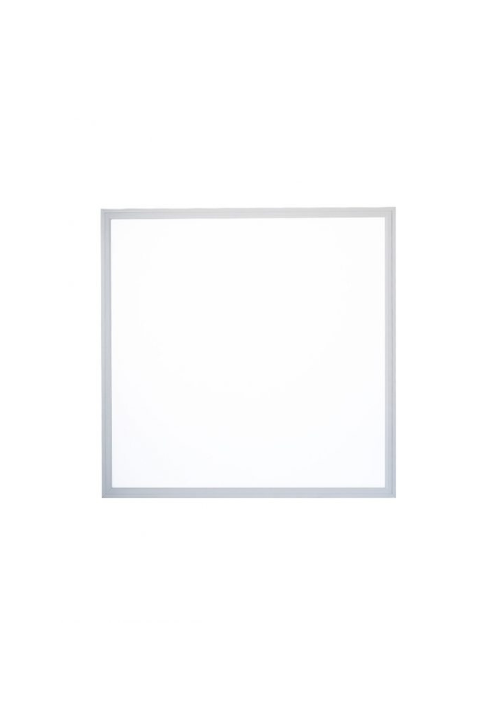 LED panel light, square, bulky, 20W, daylight – powerful indoor lighting.
