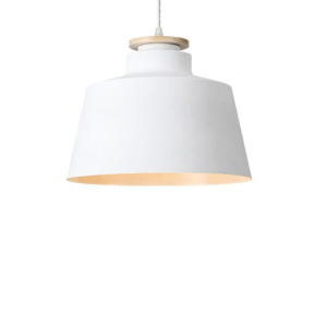 Pendant Light Housing Metal White Cylindrical B