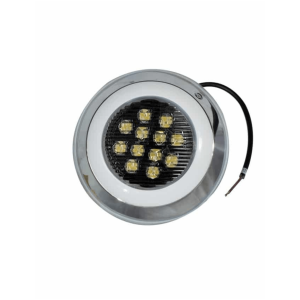LED pool light, 12W, warm-white – waterproof lighting for pools and fountains.
