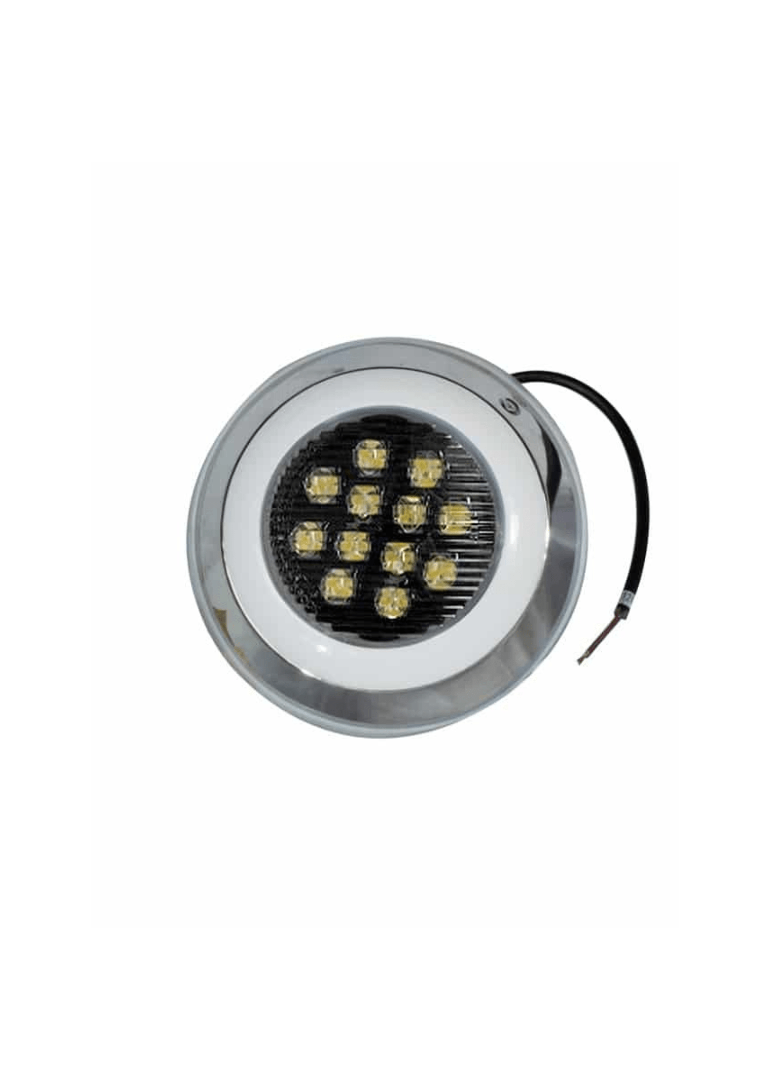 LED pool light, 12W, warm-white – waterproof lighting for pools and fountains.