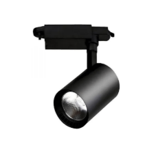 LED Track Light Economy COB Type Black Round 10W Warm-White
