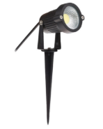Outdoor ground spotlight with stake.