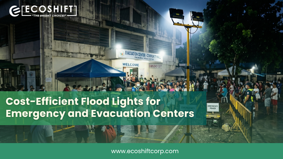 Cost-Efficient Flood Lights for Emergency and Evacuation Centers